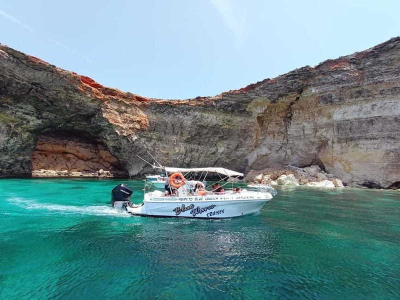 Mellieha: 1:00pm Speedboat round Comino Caves 2h Blue Lagoon - Key highlights at a glance