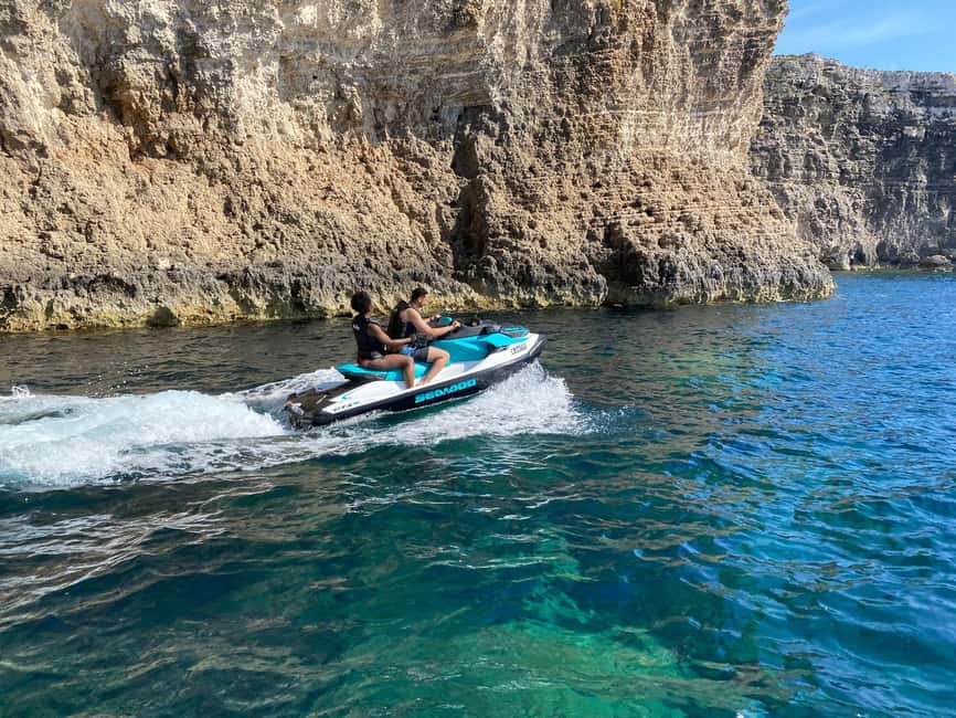Mellieha: Comino and Blue Lagoon Jet Ski Safari Tour at 3 PM - Meeting at Blue Waves Watersports, right by the water