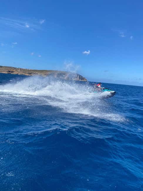 Mellieha: Comino and Blue Lagoon Jet Ski Safari Tour at 3 PM - Crystal Lagoon: calmer water and another chance to swim