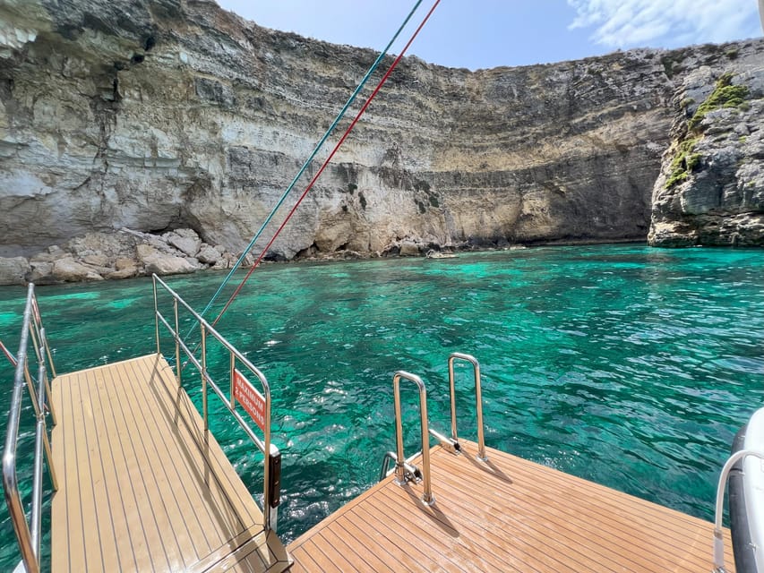 Mellieha: Comino, Crystal & Blue Lagoon 2 Bay Evening Cruise - Pegasus Boat and Blue Waves Watersports: Getting On Without Stress