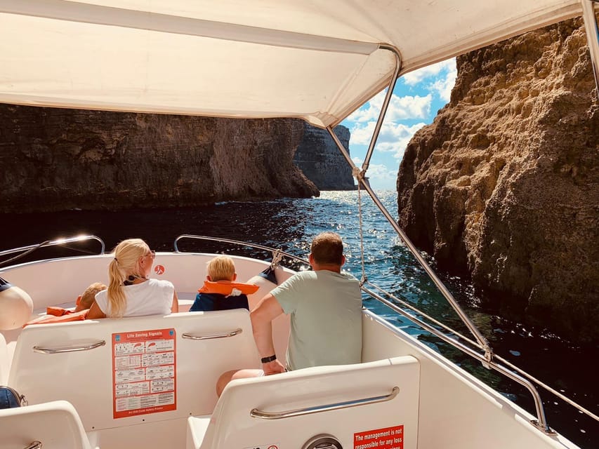 Mellieha: Speedboat Trip Round Comino Caves 2h @ Blue Lagoon - Comino by speedboat: Elephant Rock and the view you can’t get from shore