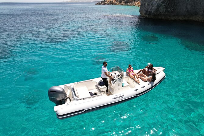 Private Boat Charter Comino, Blue Lagoon, Crystal Lagoon, Gozo - Sliema Promenade start: the day begins with sea views