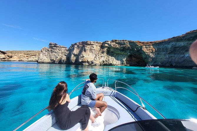 Private Boat Tour at Comino's Blue Lagoon and Crystal Lagoon - Cominotto island: a quieter, movie-famous shoreline