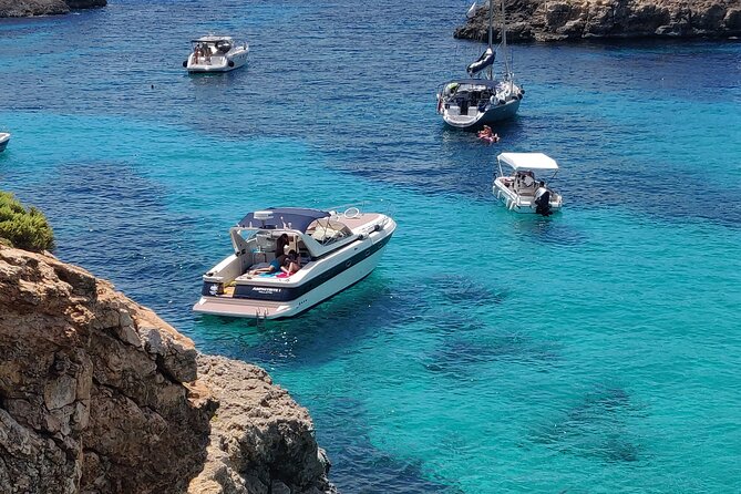 Private Yacht Charter in Malta, Gozo & Comino - Full Day - Comino’s water time: Blue Lagoon, Crystal Lagoon, and Santa Maria Bay