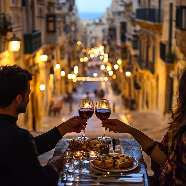Romantic Italian Cuisine Dinner in Valletta - Wine bottle per couple, and how to choose without overthinking it