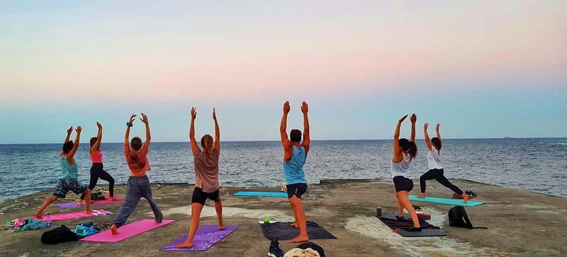 Sliema: Beach Yoga Class with Swimming - Sliema Chalet Setup and What to Bring (So You Can Focus on the Class)