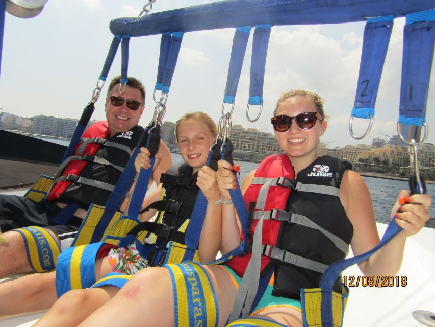 St. Julian's: Parasailing in Malta with Photos and Videos - The 500-foot flight: what it’s like in real life