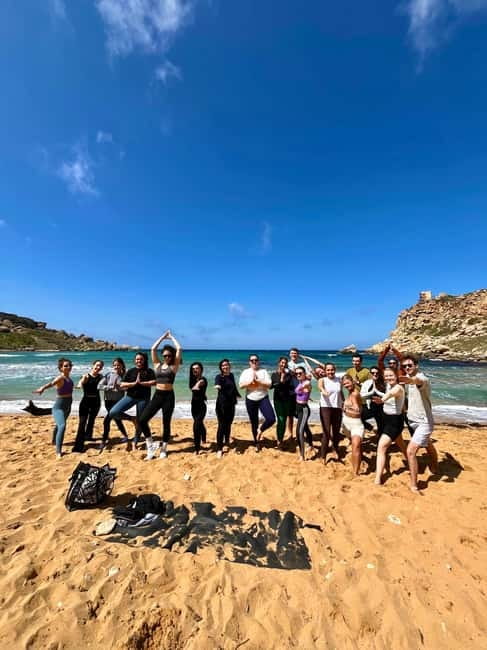 Sunday: Ghajn Tuffieha (Riviera) Beach Yoga Class - Swimming After Yoga: The Bonus Cool-Down