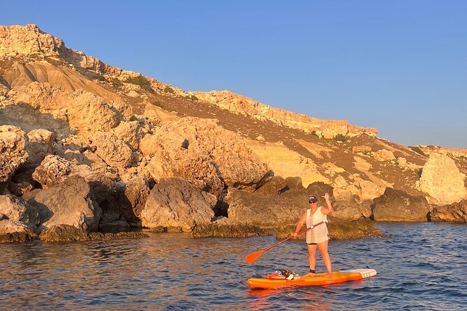 SUP Sunset Paddling to Ta Marija Caves - Hidden bay stop: snorkel time without the rush