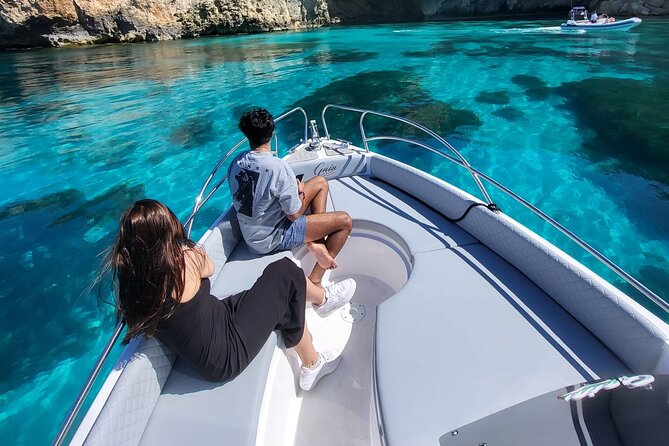 Tour in Malta Boat Charter to Comino and Gozoand Blue Lagoon - Halfa Rock, Salt Pans, and a Hidden Bay Feeling