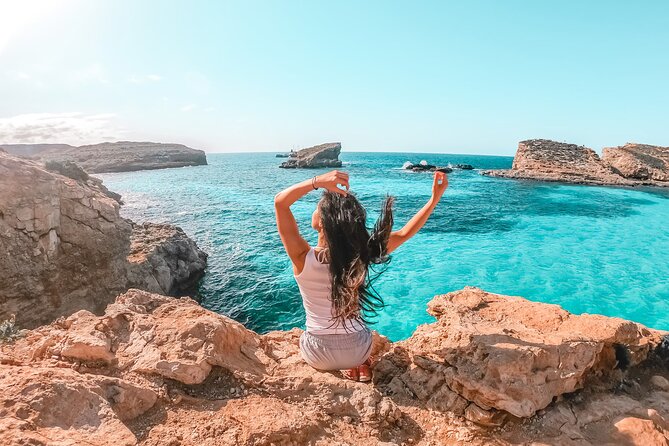 Turkish Gullet Cruise to Gozo and Comino with Lunch and Transfers - Blue Lagoon: the swim stop that comes with a paperwork step