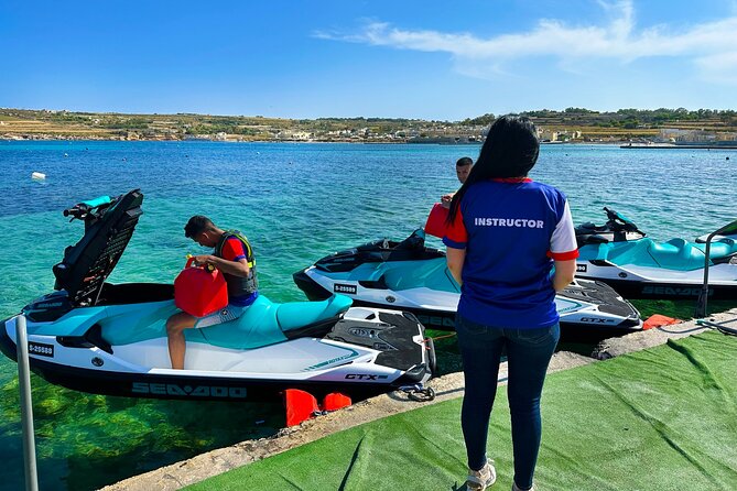 Ultimate Private Jet-Ski Experience in Malta - Zurrieq, St Peter’s Pool, and St Thomas Bay: ending with postcard names