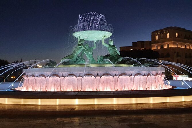 Valletta Food Tour - City Gate and the Triton Fountain, a Quick Hit of Malta’s Big Ideas