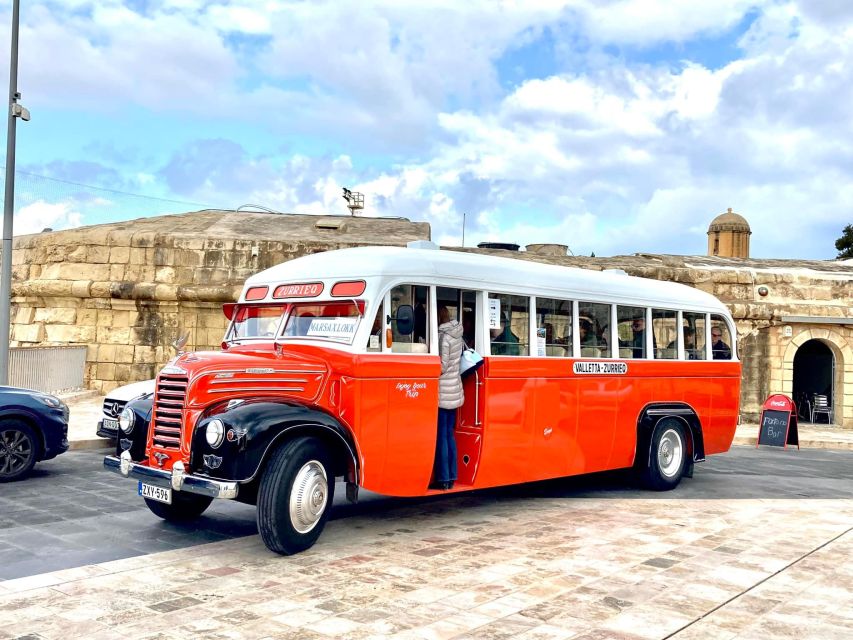 Valletta: Sunday Vintage Bus to Marsaxlokk - A 70-Year-Old Vintage Bus Turns the Ride Into Part of the Fun