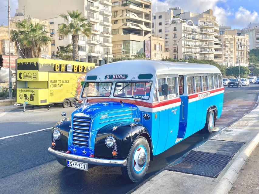 Valletta: Vintage Bus to Valletta, Sliema, Rabat & Mdina - A Restored Vintage Bus Changes The Rhythm Of Your Malta Day